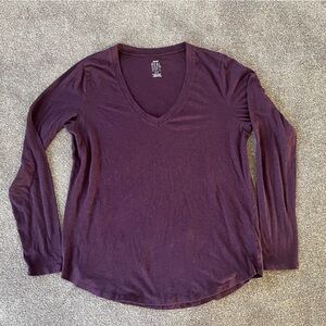 Aerie real soft V-Neck Long Sleeve t shirt